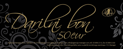 Darilni bon Agencije Manager v vrednosti 50€ Darilni bon Agencije Manager v vrednosti 50€